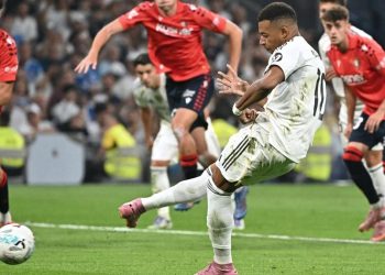 Penalti Mbappe Bawa Madrid Raih Tiga Poin Melawan Osasuna