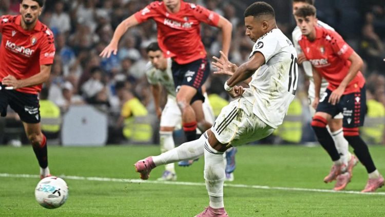 Penalti Mbappe Bawa Madrid Raih Tiga Poin Melawan Osasuna