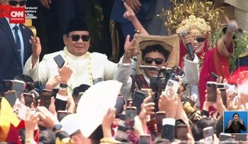 Lagu Tabola Bale Dinyanyikan, Prabowo Bergoyang Bersama