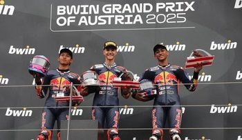 Dedikasi Podium 2 Rookies Cup Austria untuk HUT ke-80 RI oleh Veda Ega