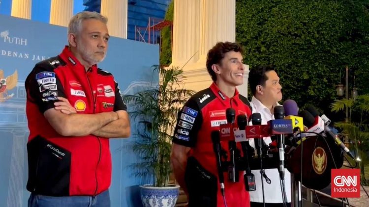 Marquez Bertemu Prabowo di Istana Menjelang Balapan MotoGP Mandalika