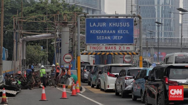 3 Gerbang Tol Dalam Kota Tutup hingga Senin Pagi, Ini Daftarnya
