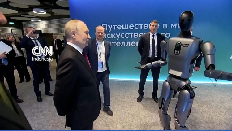 Robot Humanoid AI Rusia Menari di Hadapan Putin