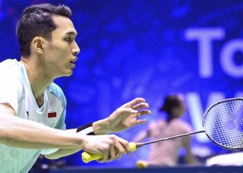Jonatan Christie melawan Lin Chun Yi